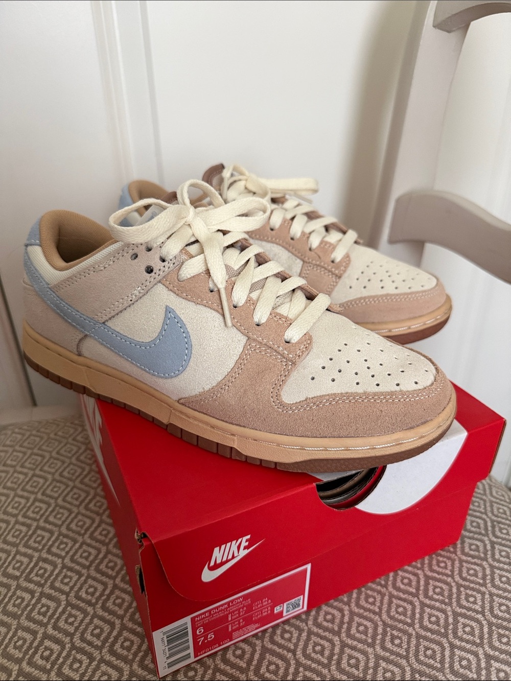 Nike Dunk Low - Coconut Milk / Armory Blue